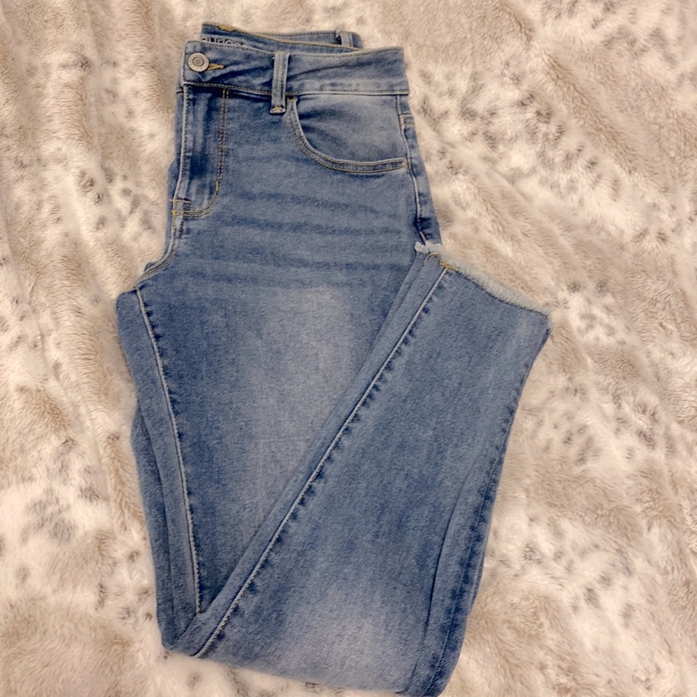 Maurice’s High Rise M. Skinny. Fringe Bottom.